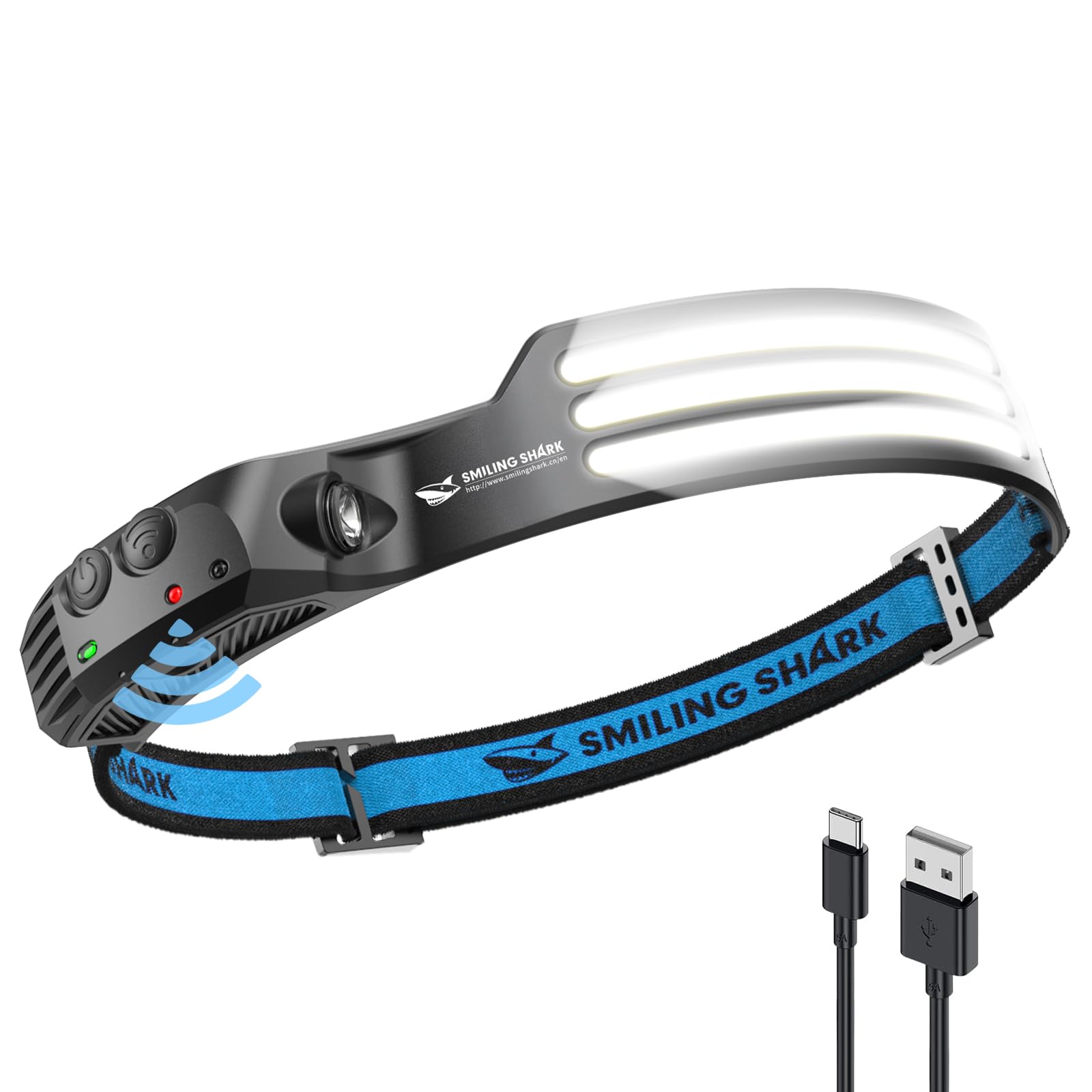 LED ヘッドライト USB充電可能 3倍高輝度 アウトドアヘッドランプ 230°広角照明 集光 超軽量 IPX4 防水防塵 8時間連続使用可能 キャンプ 登山 散歩 釣り 作業 停電用 防災用