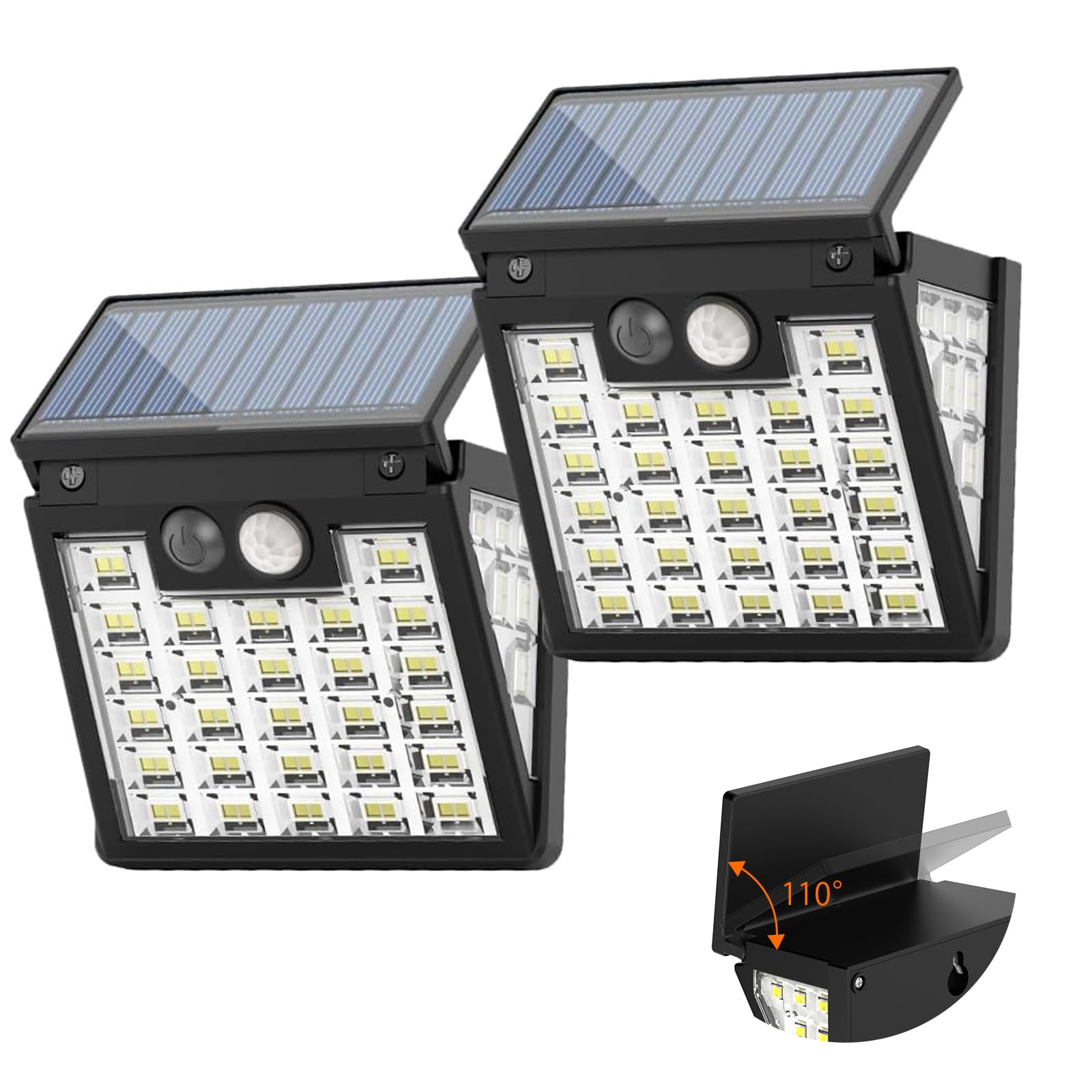 ソーラーライト 屋外 センサーライト LED ソーラーライト ソーラーガーデンランプ 3種類のモード 3面発光 IP65防水 自動点灯 電気代不要 省エネ 壁掛け 庭先 表玄関 駐車場適用 防災対策 地震/津波/台風/防災対応