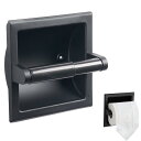 トイレットペーパーホルダー 埋め込み式 壁取り付け トイレットペーパーロールホルダー 凹型 バスルームトイレットペーパーホルダー 取り付け簡単 バスルームのスペ...