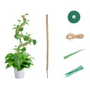 観葉植物支柱 120cm 園芸用支柱 曲げ可能 観葉植物?モンステラ?ココナッツ?つる植物支柱 ガーデニング用具 7MM幅 コイアポール成長用 維持水分?養分維...