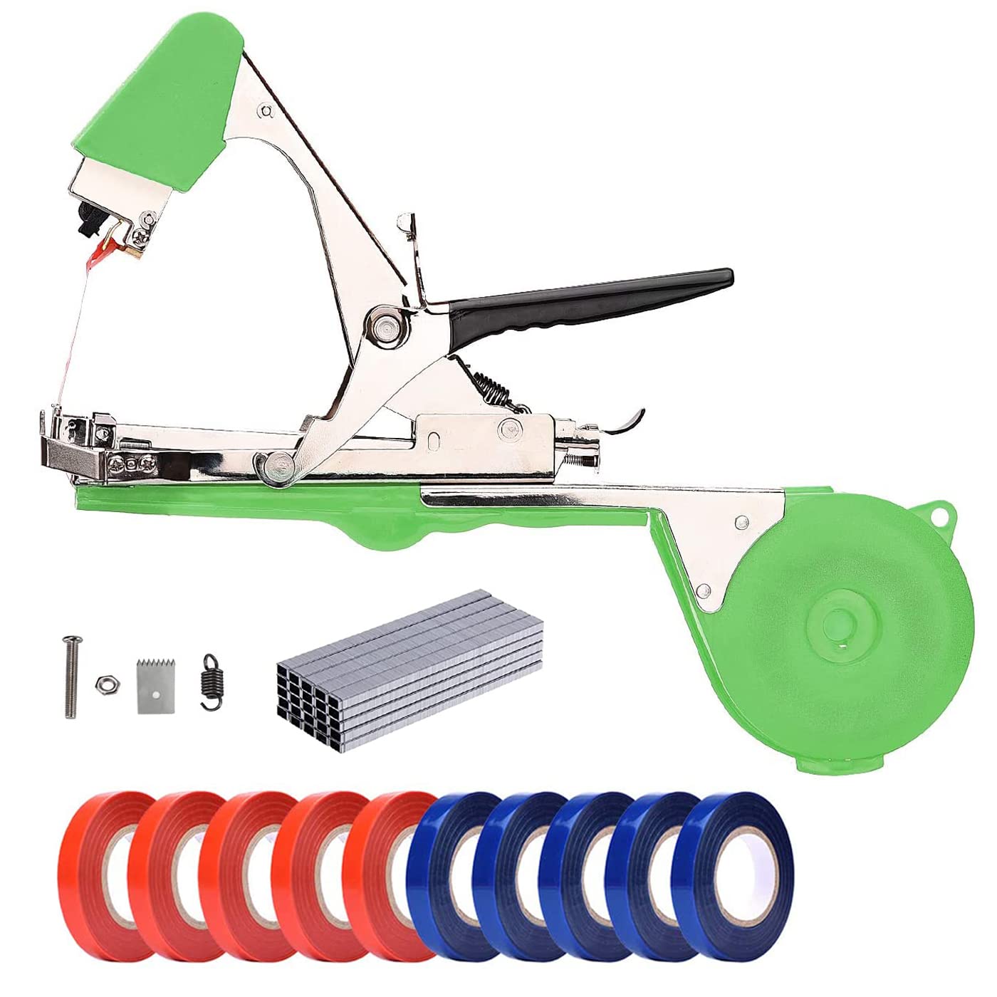 誘引結束機 園芸用 荷締機 農園 家庭菜園 果樹用 片手 固縛 軽量 簡単 日本語取扱説明書付き