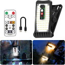 ソーラーライト 屋外 センサーライト 屋外 リモコン付き ソーラー 人感 70LED 3つ知能モード 3色切替 調光機能 タイマー機能 USB充電可 クリップ式 センサーライト 壁掛け/庭先/表玄関/駐車場 地震 津波 台風 防災対応 1個