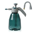 スプレーボトル 加圧式 蓄圧式 霧吹き 植物 2000ML プラスチック 極細ミスト ノズル調整可能 園芸 ガーデニング 掃除 ブルー 透明(2セット)
