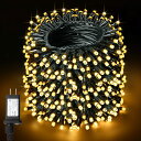 LEDイルミネーションライト 40M 400LED ストリングライト 防水 8点灯パターン 記憶メモリー タイマー機能 複数連結 フェアリー ガーデンライト ク...