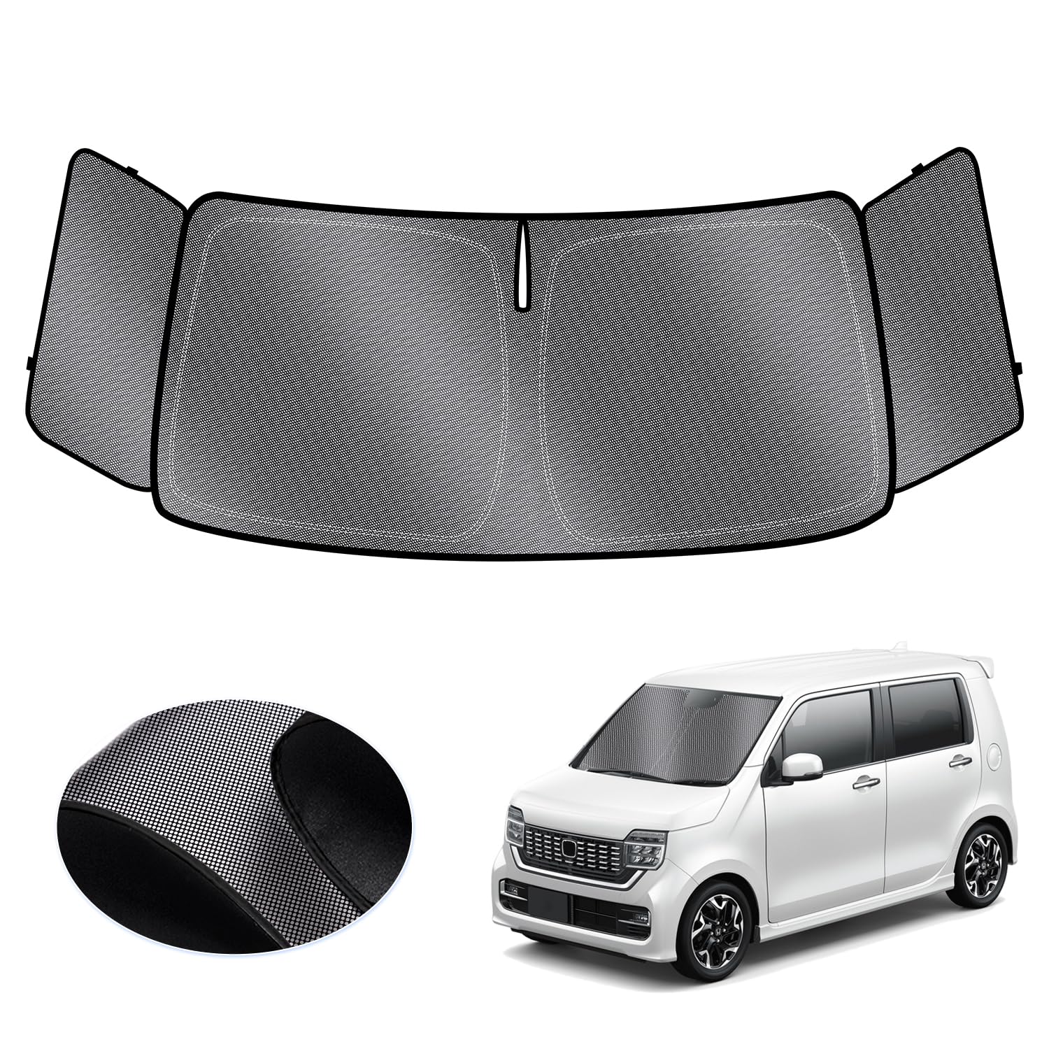 ホンダ 新型N-BOX JF5/6型 サンシェード フロントサンシェード フロントガラス用 エヌボックス nボック..