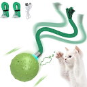 猫ボール 猫用電動おもちゃ 猫のおもちゃ インタラクティブ 自動 モバイルロングテール 模擬鳥の音付き USB充電式(4)