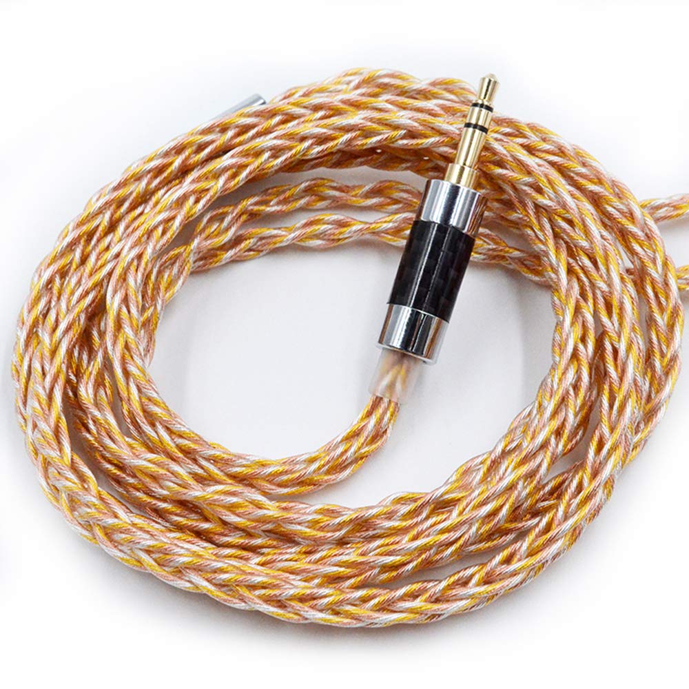 「金銀銅混合編む」銀メッキアップグレードケーブ90-7 (GS-Copper)