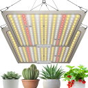 植物育成ライト 60W LED パネル【2台/放熱効率UP/IP65防水】温白色 256LED フルスペクトル UV/IR 長寿命 量子ランプ 室内栽培ランプ ...