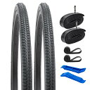 2本セット 26 1 3/8 タイヤ 自転車 タイヤ 26x1 3/8 37-590+ チューブ 肉厚 英式バルブ32mm +リムテープ + タイヤレバ タイヤ...