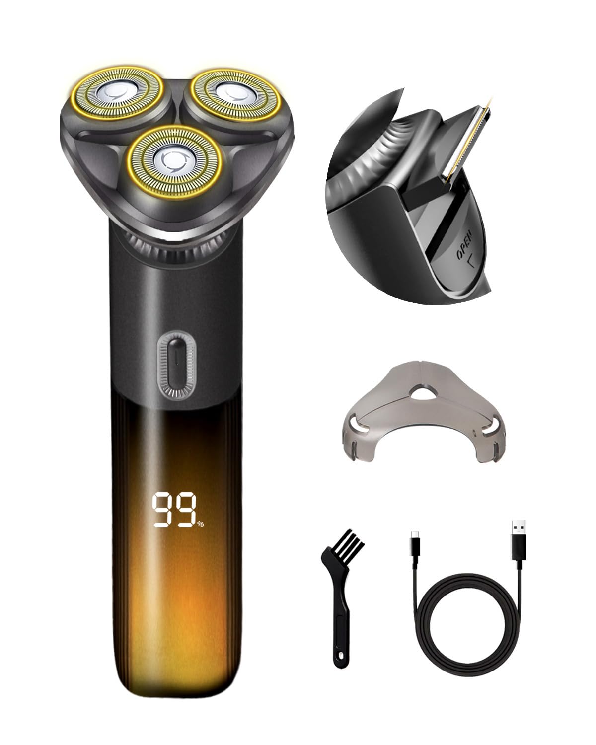 シェーバー メンズ 髭剃り 電動 電気シェーバー 電動シェーバー 電気カミソリ 髭そり ひげそり 回転式 ..