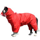 犬レインコート ペットレインコート カッパ 中型犬 大型犬 小型犬 完全防水 防風 防塵 防雪 帽子付き リード穴あり 取り外し可能な帽子 帽子付き 軽量 着脱...