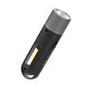 電子ホイッスル 高輝度 ledライト 充電式 4パワーインジケータ 高ピッチ 125db 大音量コブハイライトイルミネーション1000mahバッテリー 4レベルボリュームipx4 防水音と光アラームK2 BLACK