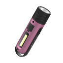 電子ホイッスル 高輝度 ledライト 充電式 4パワーインジケータ 高ピッチ 125db 大音量コブハイライトイルミネーション1000mahバッテリー 4レベルボリュームipx4 防水音と光アラームK2 Metallic rose
