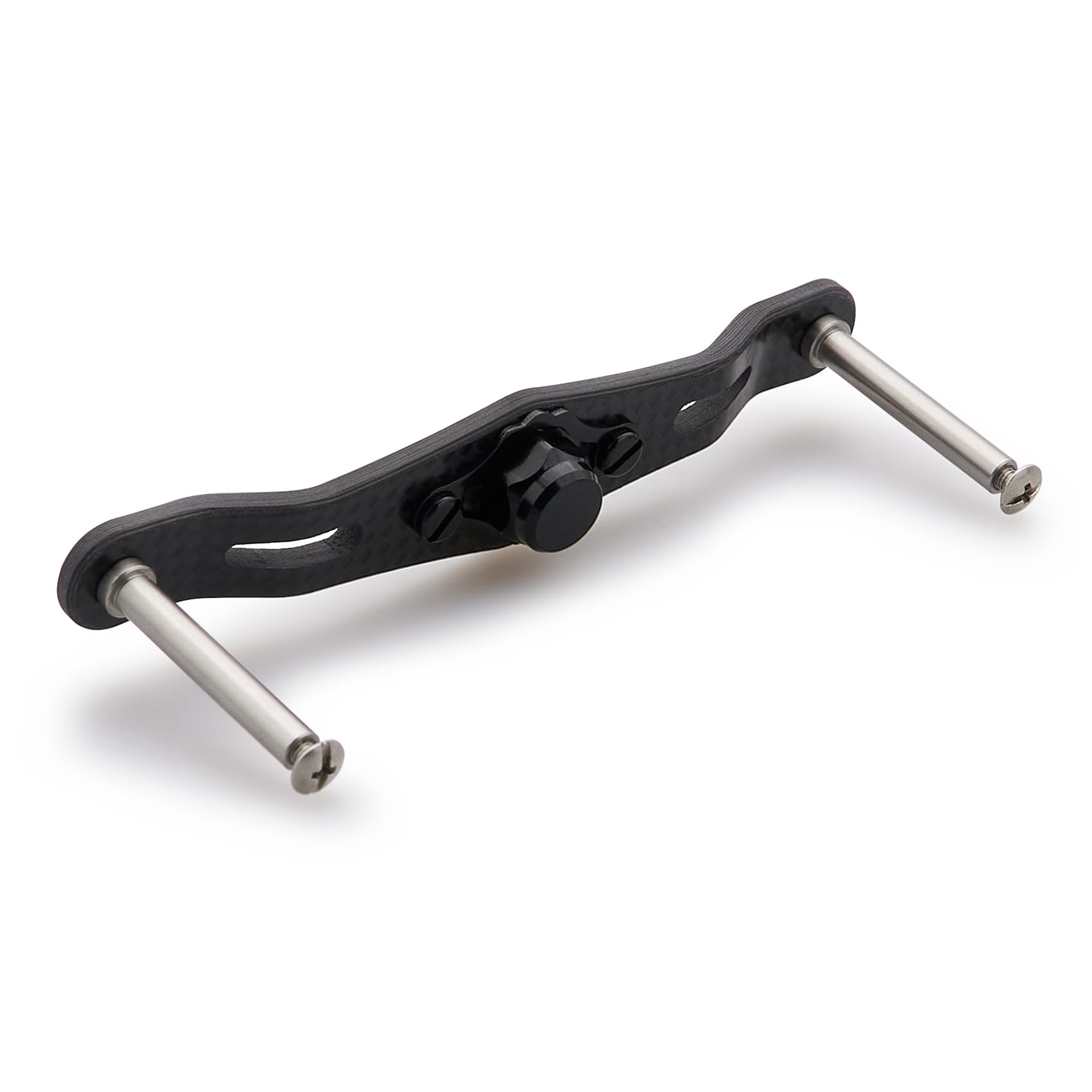 V2.0 85/95mm リール ハンドル (ノブ無し) 1.5K炭素布 カーボン製 シマノ ダイワ アブかルシア通用 ベイトリール 用 (85mm) (64)