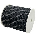 テント用ロープ ロープ直径8mm パラコード 反射材入り 張り綱 耐荷重2000Kg(2トン)全長40m (ブラック)