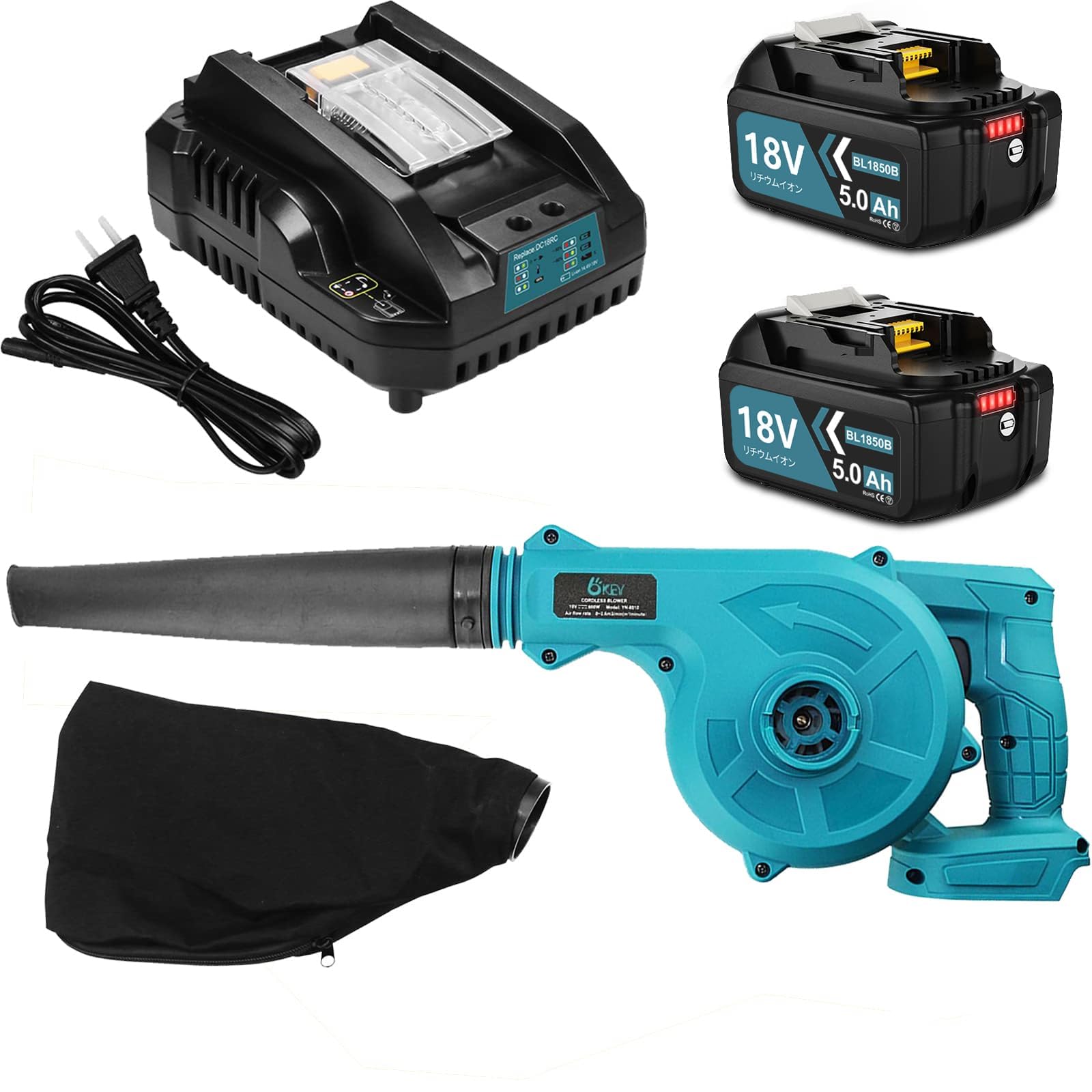 ֥ ż֥ YN-8010 ȥ쥹 ߴ ޥ 18v Хåƥ꡼ BL1850B BL1860B 2դ ȥޥ Ŵ DC18RC...