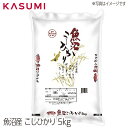 【送料無料】魚沼産こしひかり パールライス 5kg　粒張り 光沢 粘り 香り 甘味 お米 rice kome 白米新潟県が誇る一流ブランド米「魚沼産コシヒカリ」。田んぼに種を直接まく「水稲直播栽培」を取り入れています。頬張った時の豊満な香り・じんわり広がる強い旨味が特徴。