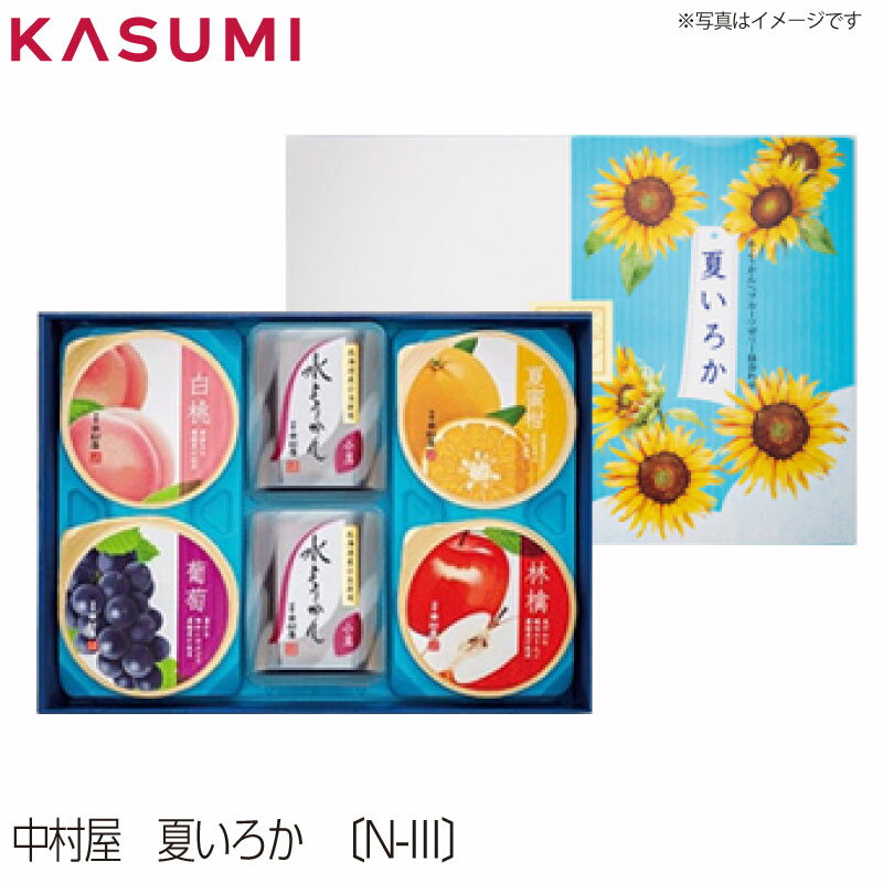 【送料無料】中村屋　夏いろか〔N-III〕菓子 ギフト 銘店ギフト 中村屋 冷涼 冷涼菓子 和菓子 ようかん ゼリー 銘店 ギフト 手土産 いろどり カラフル おしゃれ