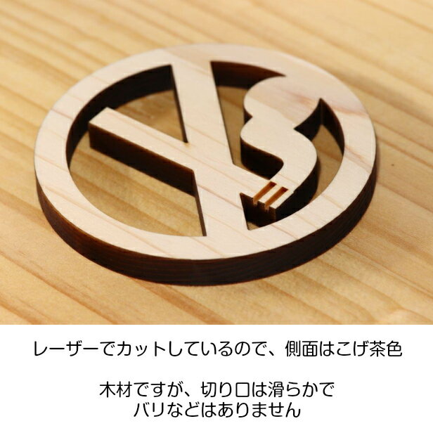 木製 禁煙マーク 禁煙サイン サインプレート ...の紹介画像3