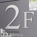 階数表示 階段 数字 サイン フロアナンバー オブジェ ステンレス調 シルバー タイムズニューローマン書体 プレート f 立体 文字 ステッカー 切文字 銀色 マンション アパート ビル 軽くて丈夫 屋外対応 貼るだけ シール式 日本製 メール便 送料無料