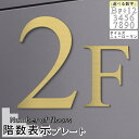 階数表示 階段 数字 サイン フロアナンバー オブジェ 真鍮風 ゴールド タイムズニューローマン書体(Times New Roman) プレート f 立体 文字 ステッカー 切文字 金色マンション アパート ビル 屋外対応 アクリル製 簡単貼るだけシール式 メール便 送料無料