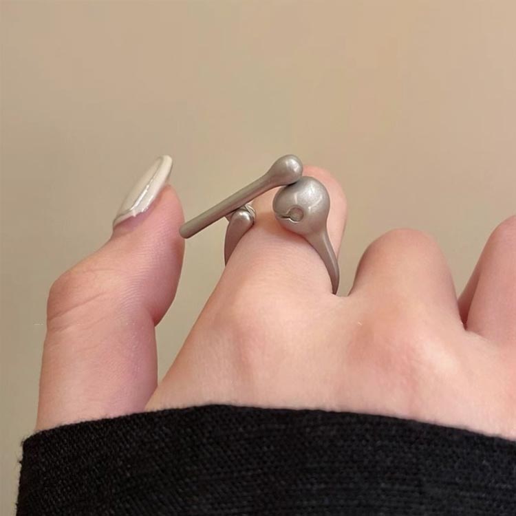 5枚セット リング ストレス解消リング ステンレススチール 木魚 ストレス解消 リング 不安 ジュエリー 指輪 リング 心配 心のリラックス 不安緩和リング スピナーリング レディース ファッションアイテム おしゃれ アンストレス シンプル 送料無料