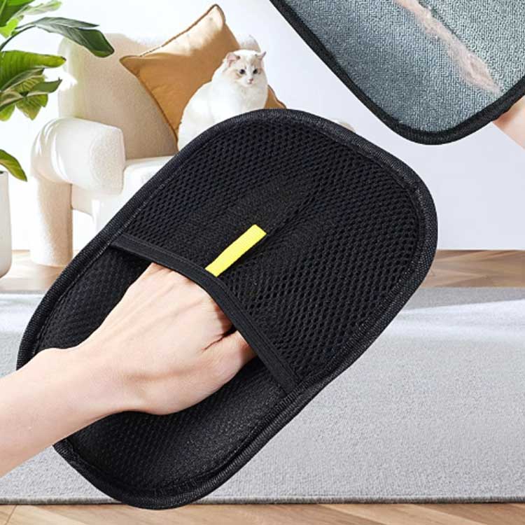 ペット用静電気除去手袋 ペット用毛取りグローブ 猫の毛取り手袋 取り 粘着性のあ...