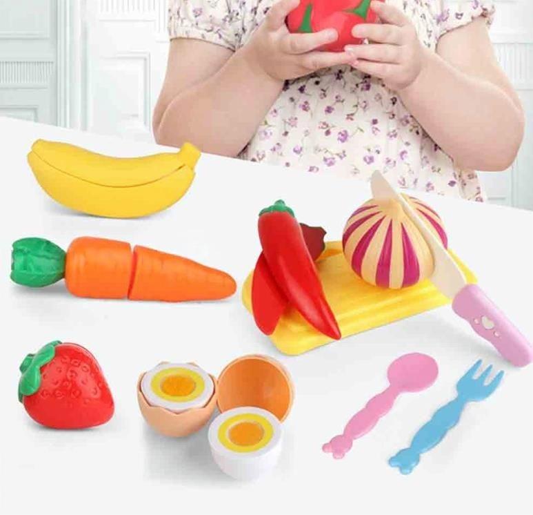 おままごとセット 35点 子供のおもちゃ 野菜 果物 食器 切る遊び ごっこ遊び 知育玩具 収納かご付き キッチンおもちゃ