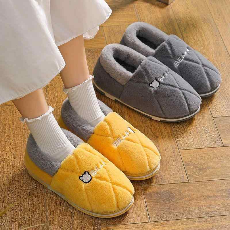 ルームシューズ 男女兼用 室内履き スリッパ かかとあり ボア もこもこ ふわふわ 起毛素材 防滑 保温 ..