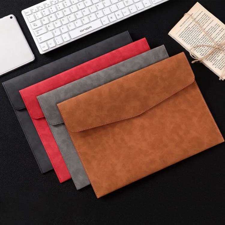 ドキュメントホルダー PU A4サイズ ビジネス封筒袋 レシートホルダー シンプル 防水 資料ケース おしゃ..