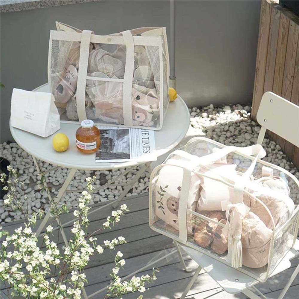 プールバッグ 夏 クリア 水遊び 出張 海水浴 水着入れ 便利 防水 小物整理 化粧ポーチ スイミングバッ..