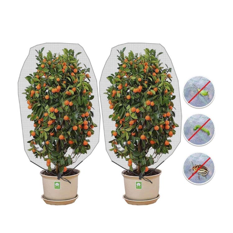 苗 花壇適用 野菜 虫よけネット 防虫シート 巾着 巾着 野菜作り 防鳥ネット 園芸用 ハウス 通気性 農業..