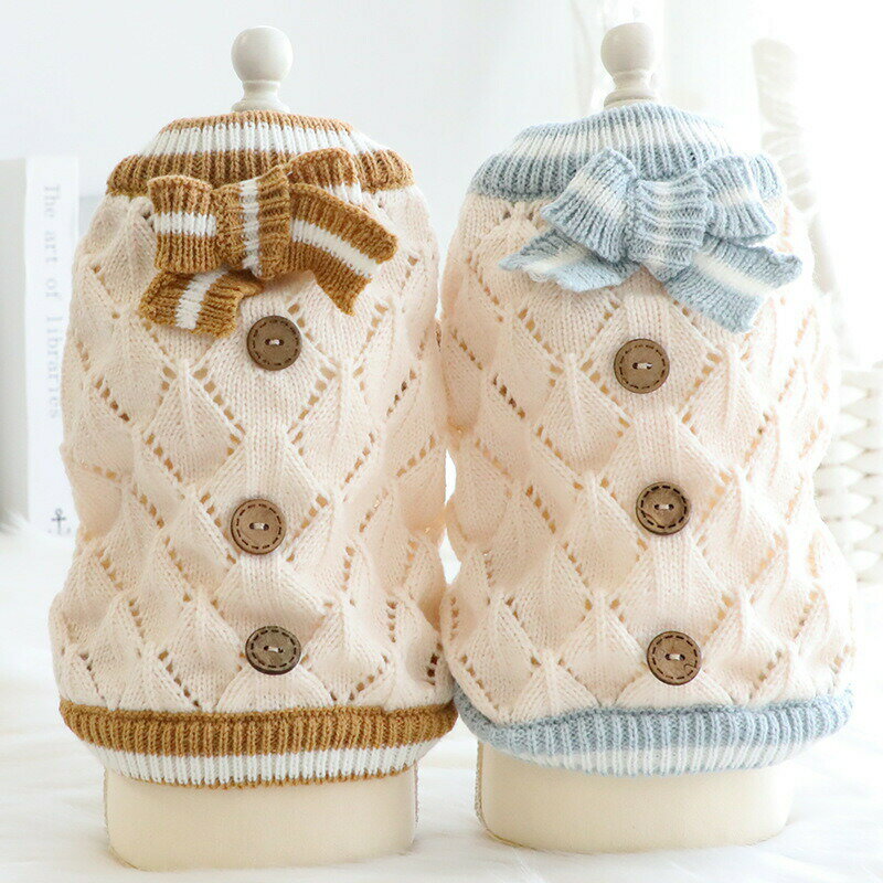 犬 服 春秋 猫 公主 ドレス ボタン セーター おしゃれ インスタ 柴犬 小型犬 ペット 超かわいい