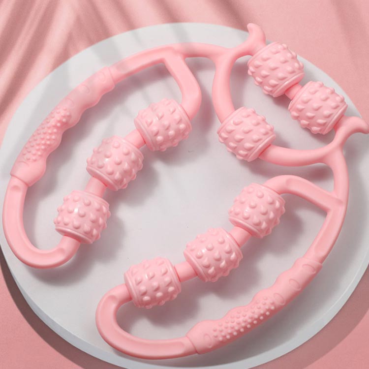 マッサージローラー 肩こり 滑り止め ダイエット 筋膜リリース マッサージ器 太もも 脚痩せ ふくらはぎ 筋膜ローラー 二の腕 美脚 挟む式 コロコロ むくみ解消 リラックス マッサージローラー 軽量 フィットネス ヨガ用 室内 自宅用