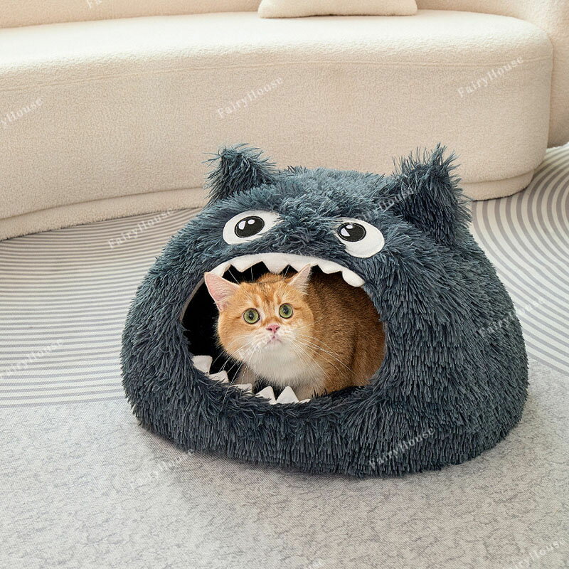 ペットベッド 猫 ペット用品 保温防寒 洗える 寒さ対策 滑り止め 快適 柔らかい半密閉式暖かいもこもこあったか ぐっすり眠れる