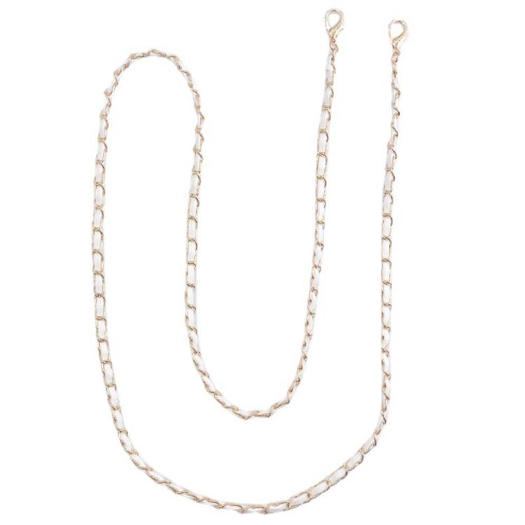 チェーン ストラップ ショルダーストラップ 手帳型 スマホケース 用 斜め掛け 全長120cm レザー 肩掛け ショルダーストラップ ロング 長い スマートフォン用 バッグ