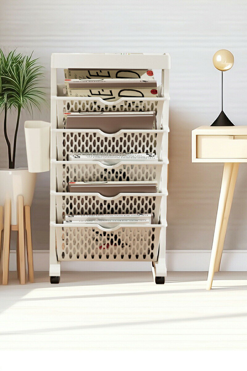 キッチンワゴン 机下 収納ワゴン デスク下ワゴン 3段 調味料ラック キャスター付き 隙間収納 すきま 隙..