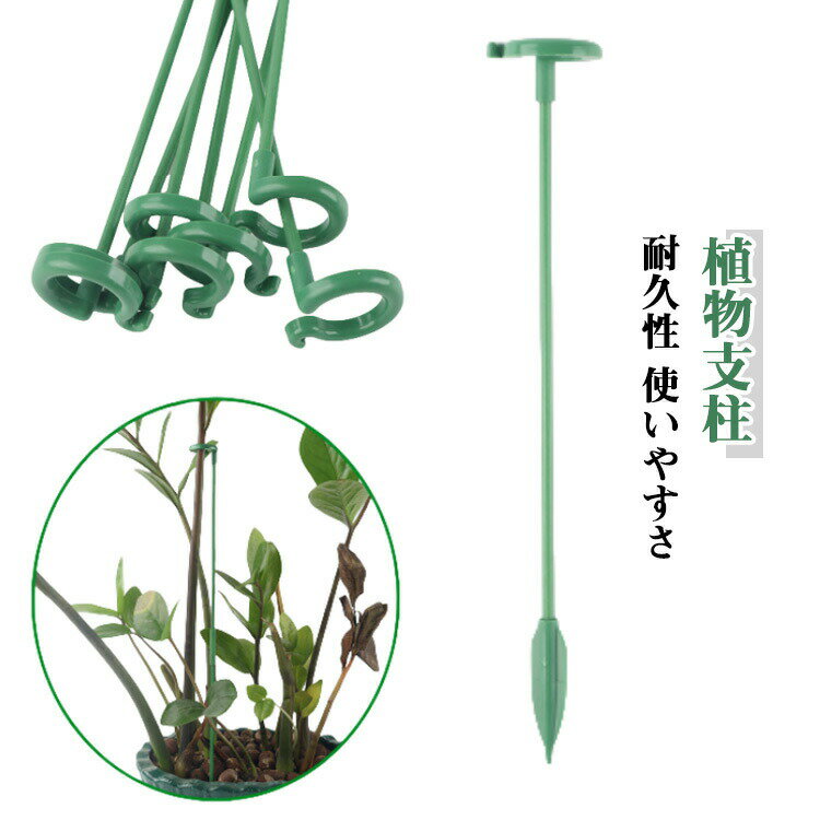 誘引 フラワースタンド 10本セット 植物支柱 園芸支柱 観葉支柱 胡蝶蘭 花ささえ つる性植物 花支え フ..