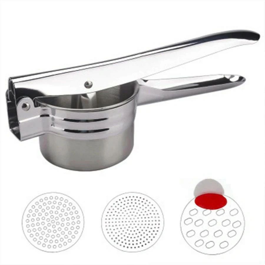 ポテトマッシャー ポテトライサー ラスポテト用 ステンレス製 簡易型成型機 手動 絞り フルーツ マッシ..