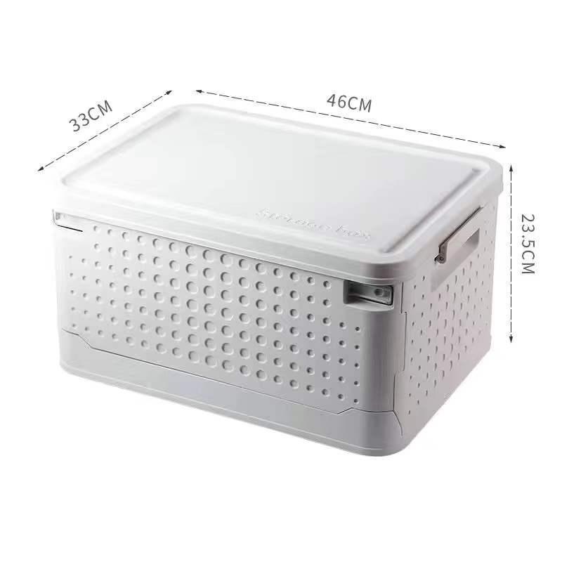 収納ボックス 収納ケース フタ付き おしゃれ プラスチック 折りたたみ 大容量 北欧 スタッキングボックス ふた付き 蓋付き 折り畳み 衣装ケース SHOP DAN