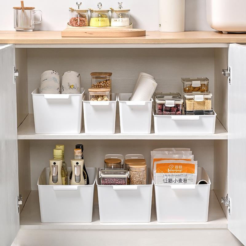 収納ケース 収納ボックス 小物入れ 取っ手付き 蓋なし 卓上 デスク 衣類 おもちゃ 本 組み立て 整理整頓 省スペース 便利 SHOP DAN