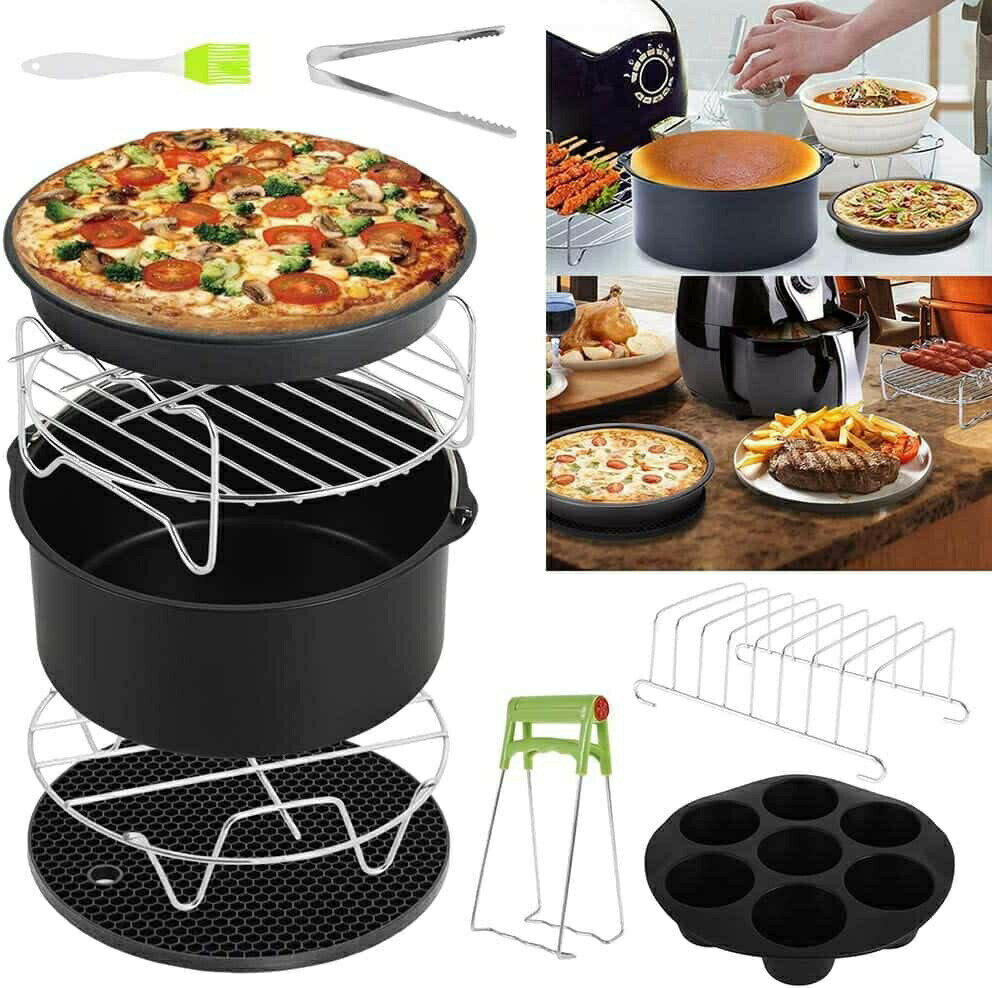 10個入り エアフライヤーアクセサリー 6インチ/7インチ/8インチセット 調理用具 家庭用 お手入れが簡単..