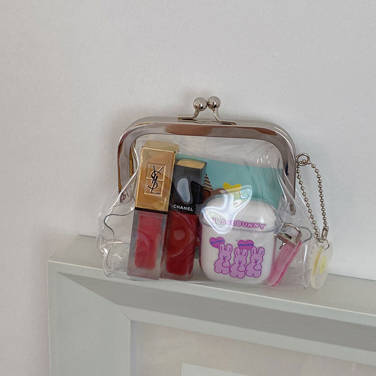 がま口財布 ミニ財布 がまぐち ミニ PVC クリア 小銭入れ コインケース アクセサリー プレゼント ギフト クリア 透明 クリアポーチ がま口 お化粧ポーチ 小物入れ 小物ポーチ お財布 シンプル かわいい おしゃれ 送料無料