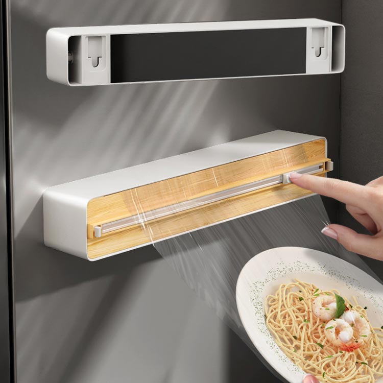 クッキングシート ラップケース ラップディスペンサー ラップホルダー ラップカット キッチン マグネッ..