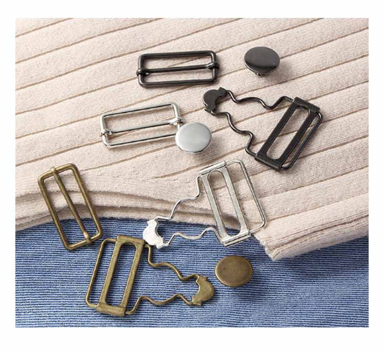 ジーンズ吊りカン オーバーオール サロペット 留め金具 手芸 手作り デニム サスペンダー 金具 吊りか..