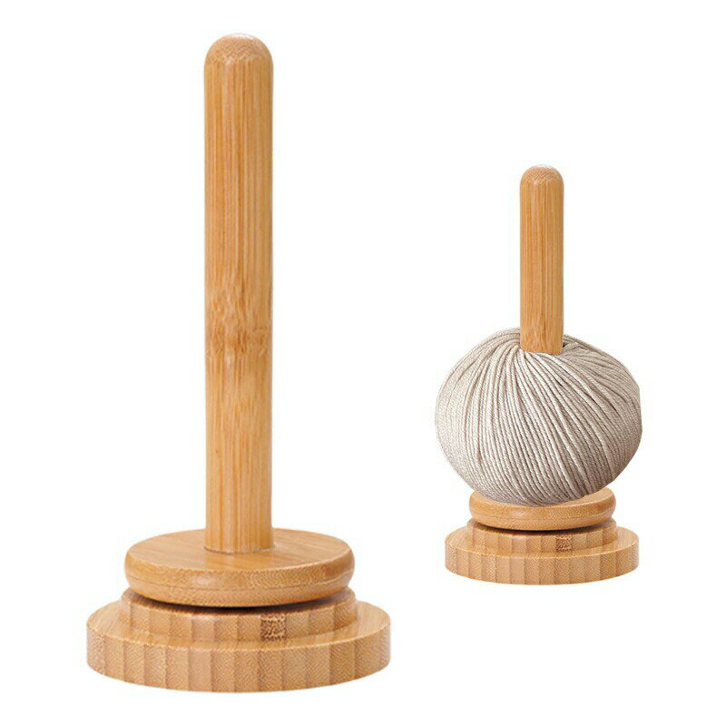 ヤーンホルダー 回転 糸ホルダー ヤーンボールホルダー 木製 糸巻き機 木製糸ホルダー かぎ針編み 糸玉..
