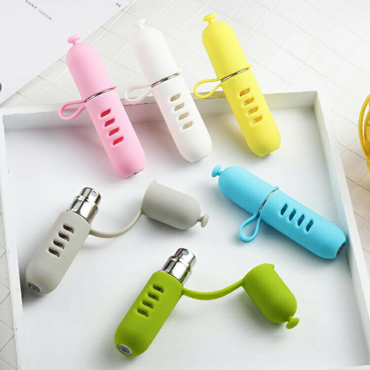 アトマイザー 香水ボトル コンパクト アトマイザー かわいい デート 簡単 詰め替えボトル おしゃれ 香水スプレー ミニボトル 高級感 霧噴射 旅行 5ml 携帯 シリコン 持ち運び 除菌 消毒 携帯 可愛い 香水