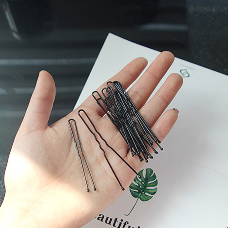 【150本セット】 ヘアピン 黒 Uピン 玉つき 前髪 シンプル 手芸 パーツ シンプル ユーピン 鬼ピン ヨー..