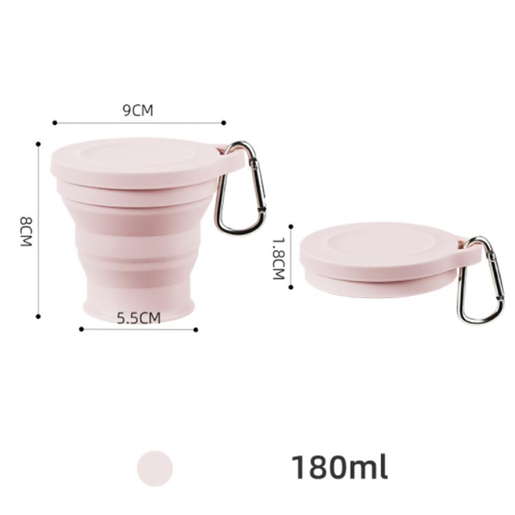 2個セット たためる 携帯コップ 180ml 折りたたみコップ カップ コップ 携帯 アウトドア うがいコップ 歯磨き アウトドア キャンプ 旅行 登山 学校 外出 保育園 幼稚園 軽量 折りたためるコップ 持ち運び コンパクト シリコン