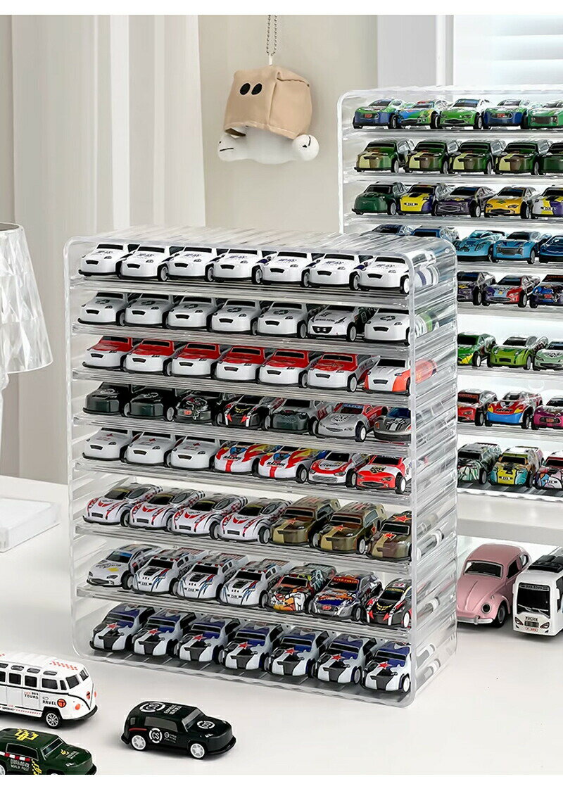 ミニカー 収納 ミニカーケース ミニカーディスプレイ 扉なし トミカ 収納 コレクションケース ロングミ..